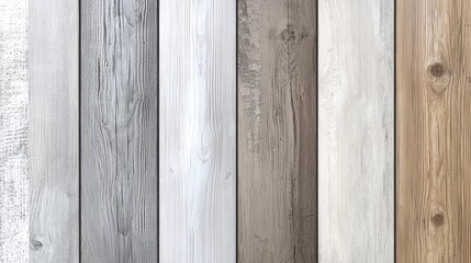 Fototapeta premium Whitewashed Vertical Wood Paneling with Smooth Textured Surface