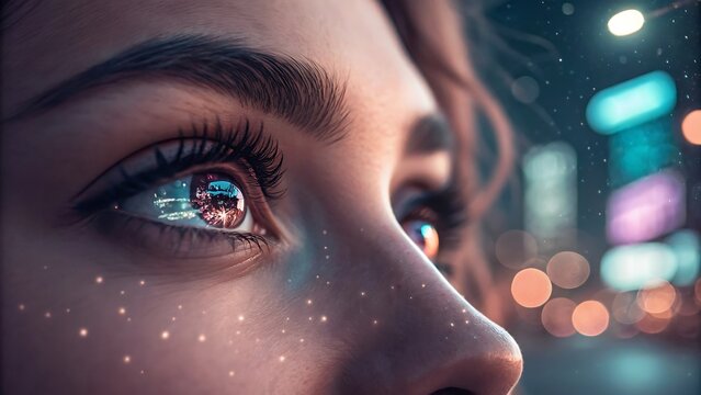 Focused developer coder wears  working on computer looking at programming code data cyber security digital tech reflecting in spectacles developing