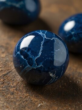 Dark blue jasper gemstone.