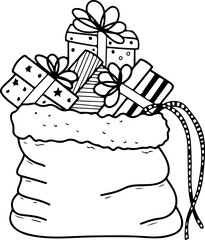 santa gift bags