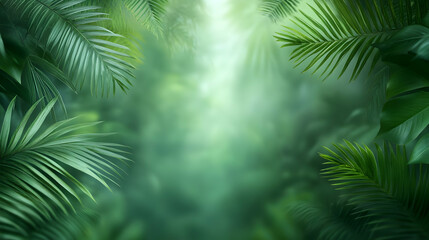 Obraz premium Deep tropical jungles of Southeast Asia in august