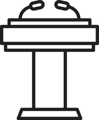 Podium Tribune Stand Icon