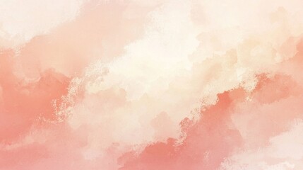 Fototapeta premium Soft pastel hues of pink and white blend seamlessly in a watercolor-style abstract background, creating a serene and artistic atmosphere