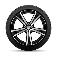 car wheel isolated on white © mmousumi513