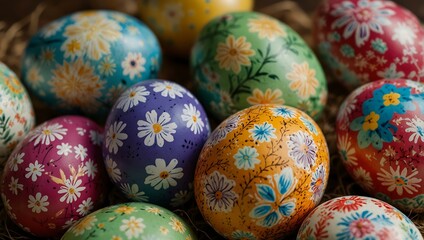 Decorative Easter eggs.