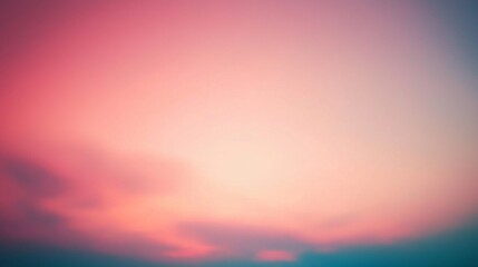 Blurred pastel colors create a dreamy and romantic atmosphere in a beautiful sunset sky, evoking feelings of peace and tranquility