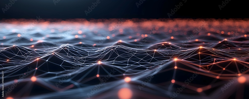 Poster luminous waves and digital patterns swirling around a black hole - cosmic tapestry of interlocking s