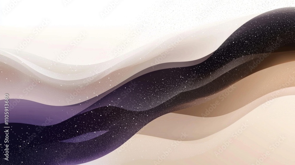 Poster gentle curves and subtle color transitions create a visually appealing abstract background, adding a