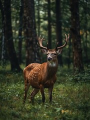 Obraz premium Deer in the wild.