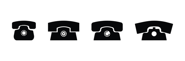 Contact us. Telephone, communication. icon in flat style. Vector illustration. Phone icon set. Telephone symbol. icon telephone call. Phone on white background.