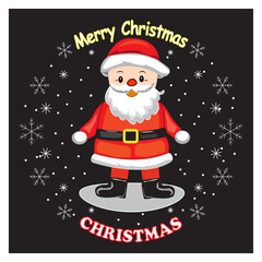 Festive Santa Illustration for Christmas Cheer.