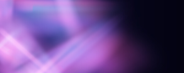 Prism overlay from the sun's rays on the blue wall. Blurred shadows in the room. Soft overlay of natural light. Abstract background for product presentation for studio.Natural light layout.