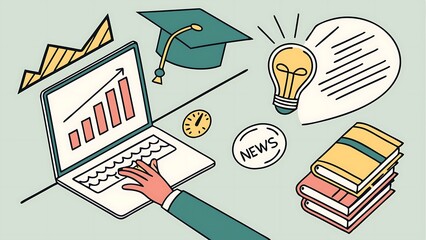 People with different skills connecting together online and working on the same project, remote working and freelancing concept