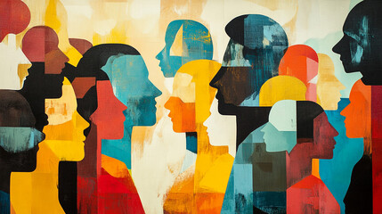 This composition captures the essence of building strong relationships through diverse social networks.