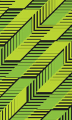 Abstract green geometric stripes pattern modern wallpaper for jersey sublimation
