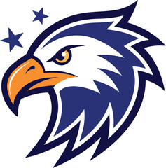 American bald eagle mascot logo
