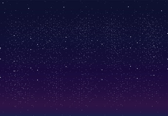 Naklejka premium The night sky is charming blue and purple