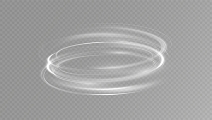 Light swirl.Glowing white spiral.