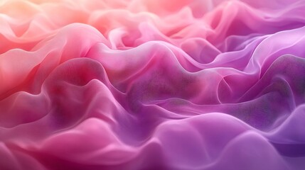 Obraz premium Soft Pastel Gradient Waves Flowing in Smooth Serene Background