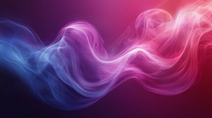 Ethereal Gradient Waves Flowing Rhythmic Patterns in Soft Pink and Purple Tones