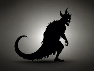 Fototapeta premium Devil silhouette.