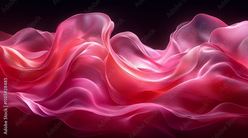 Poster vibrant gradient waves dynamic background with fluid wave like patterns and energetic motion