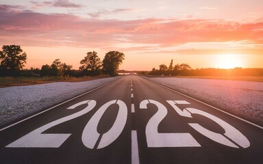 Fototapeta premium road to 2025