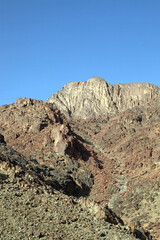 View up towards Mount Sinai, Egypt
