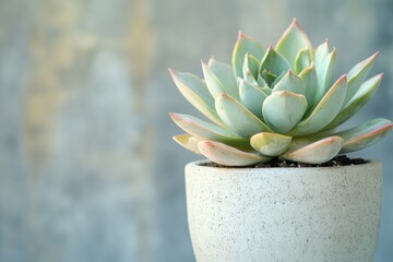 work-life balance tools, a stylish notebook and succulent combo for balanced living, on a serene backdrop with room for reflection