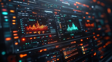 Futuristic AI Powered Dashboard with Real Time Sentiment Analysis Visualization