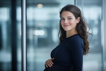 Gray-haired woman sitting at the table and working with project documentation. Beautiful simple AI generated image