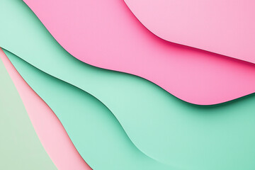 Obraz premium Paper background, pink and green pastel coloured