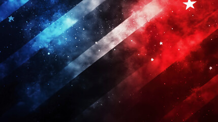 American red, white, blue and black patriotic gradient USA background