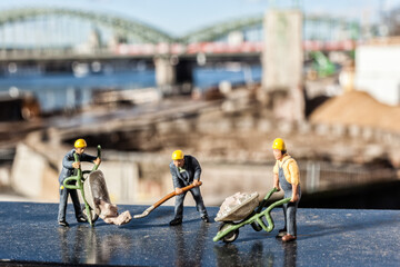 Miniaturfiguren im Kölner Stadtbild