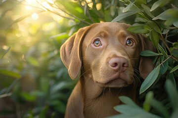 Jagdterrier - portrait of dog. Beautiful simple AI generated image