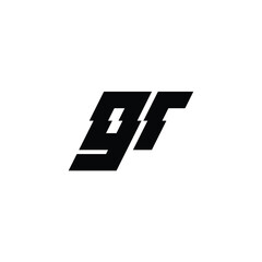 GR monogram logo design letter text name symbol monochrome logotype alphabet character simple logo