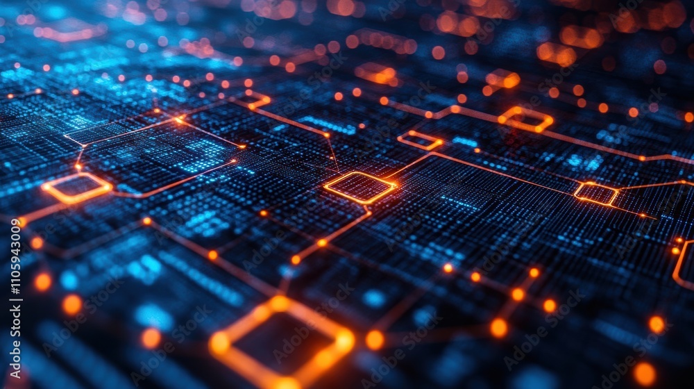 Poster blockchain interoperability connecting multiple cryptocurrency networks, simplified for clear unders