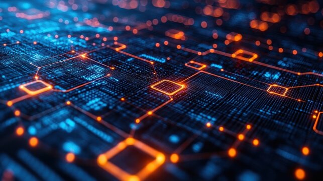 Blockchain interoperability connecting multiple cryptocurrency networks, simplified for clear understanding