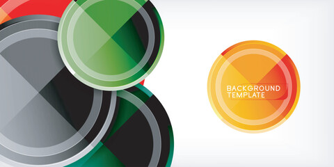 Obraz premium Geometric design abstract background - circles