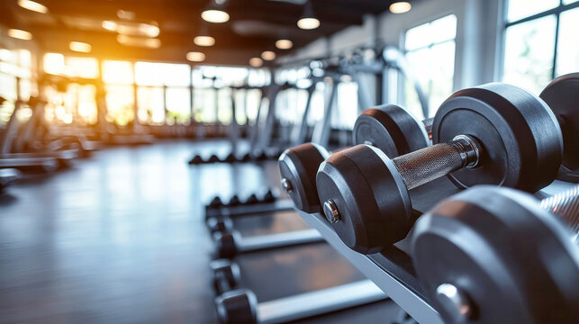 Explore a contemporary gym space featuring advanced weight training and aerobics equipment for an energetic workout experience