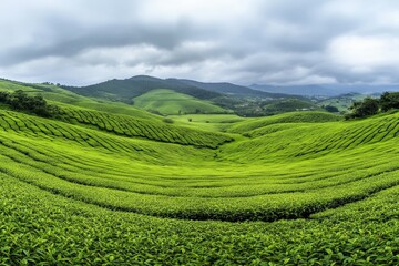 Fototapeta premium Agricultural Irrigation and Eco-Friendly Farming Practices for Sustainable Growth. Beautiful simple AI generated image