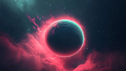 Obraz premium An abstract representation of the science of the universe.