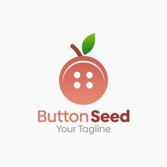 Button Seed Logo Design Template. Good for Business, Agency, Community and Organization. 