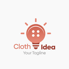 Cloth Idea Logo Design Template. Good for Business, Agency, Community and Organization. 