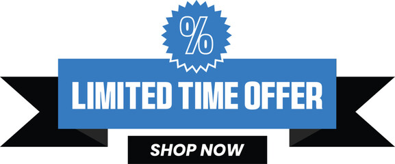 Limited Time Offer Promotional Ecommerce Offer Design Marketing Symbol