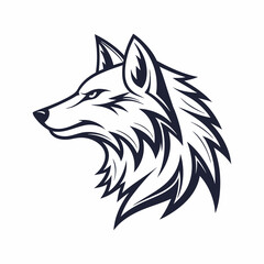 Obraz premium a drawing of a wolf that has a wolf on it