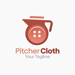 Pitcher Cloth Logo Design Template. Good for Business, Agency, Community and Organization. 