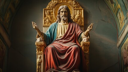 Majestic Statue of a Historical Religious Figure