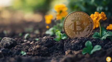 Cryptocurrency for rural economic development, emphasizing accessibility and growth in a clean design
