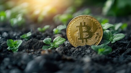 Cryptocurrency for rural economic development, emphasizing accessibility and growth in a clean design
